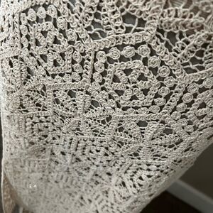 Gorgeous see through crochet pencil midi skirt